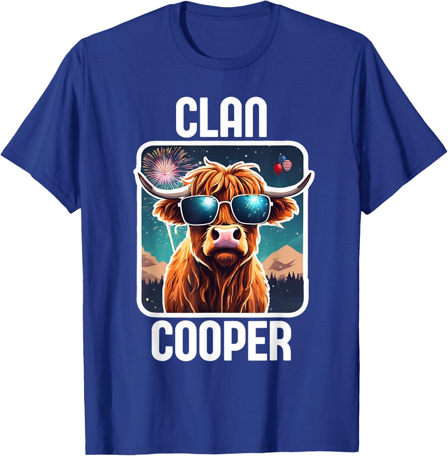 Cooper Clan 4th July Scottish Family Name USA Party T-Shirt - T-Shirt | Royal