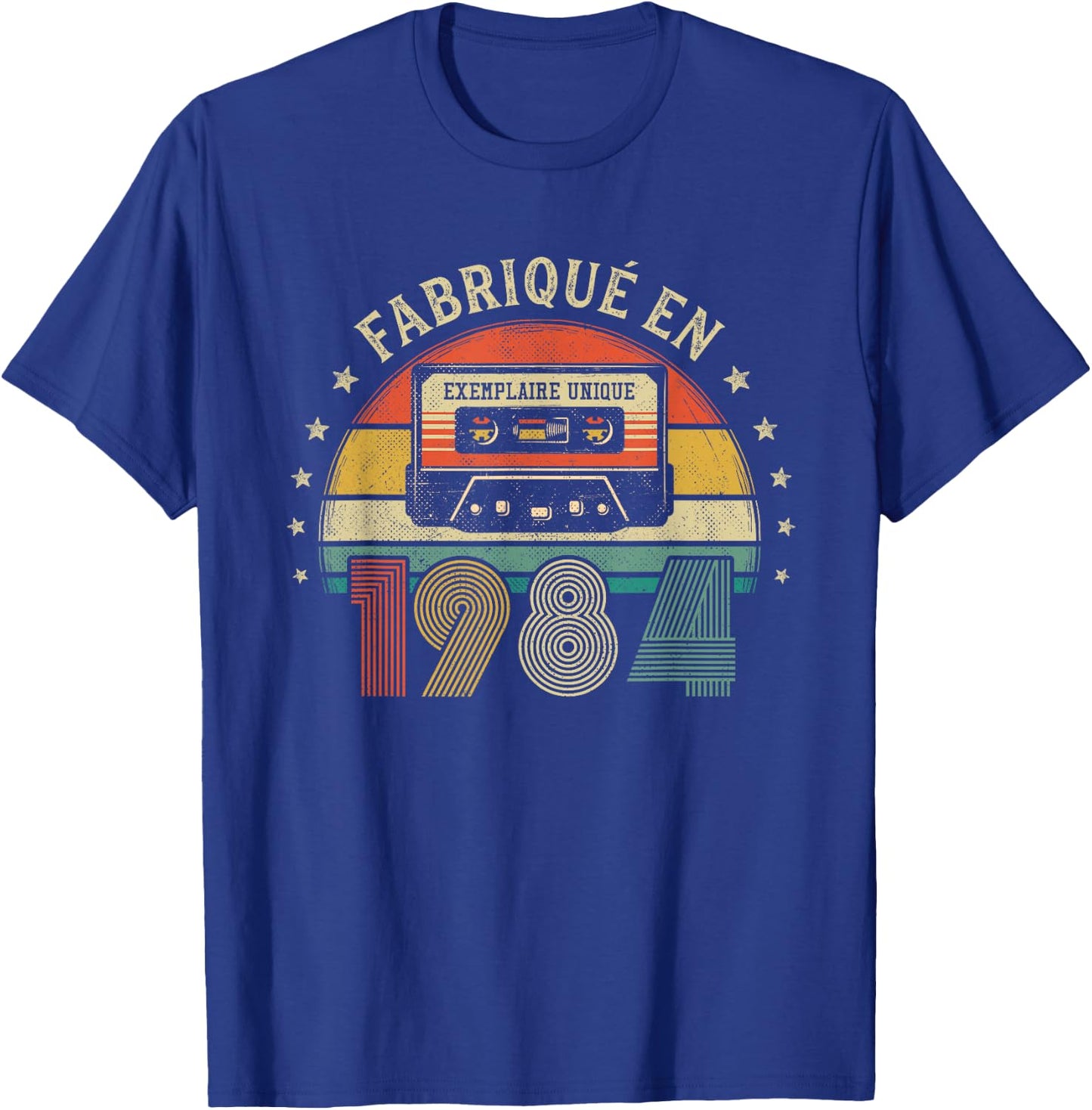 Made in 1984 Vintage Cassette - Birthday Gift 1984 T-Shirt - T-Shirt | Royal