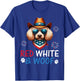 Poodle Cowboy Costume Fireworks Independence Red White Woof T-Shirt - T-Shirt | Royal