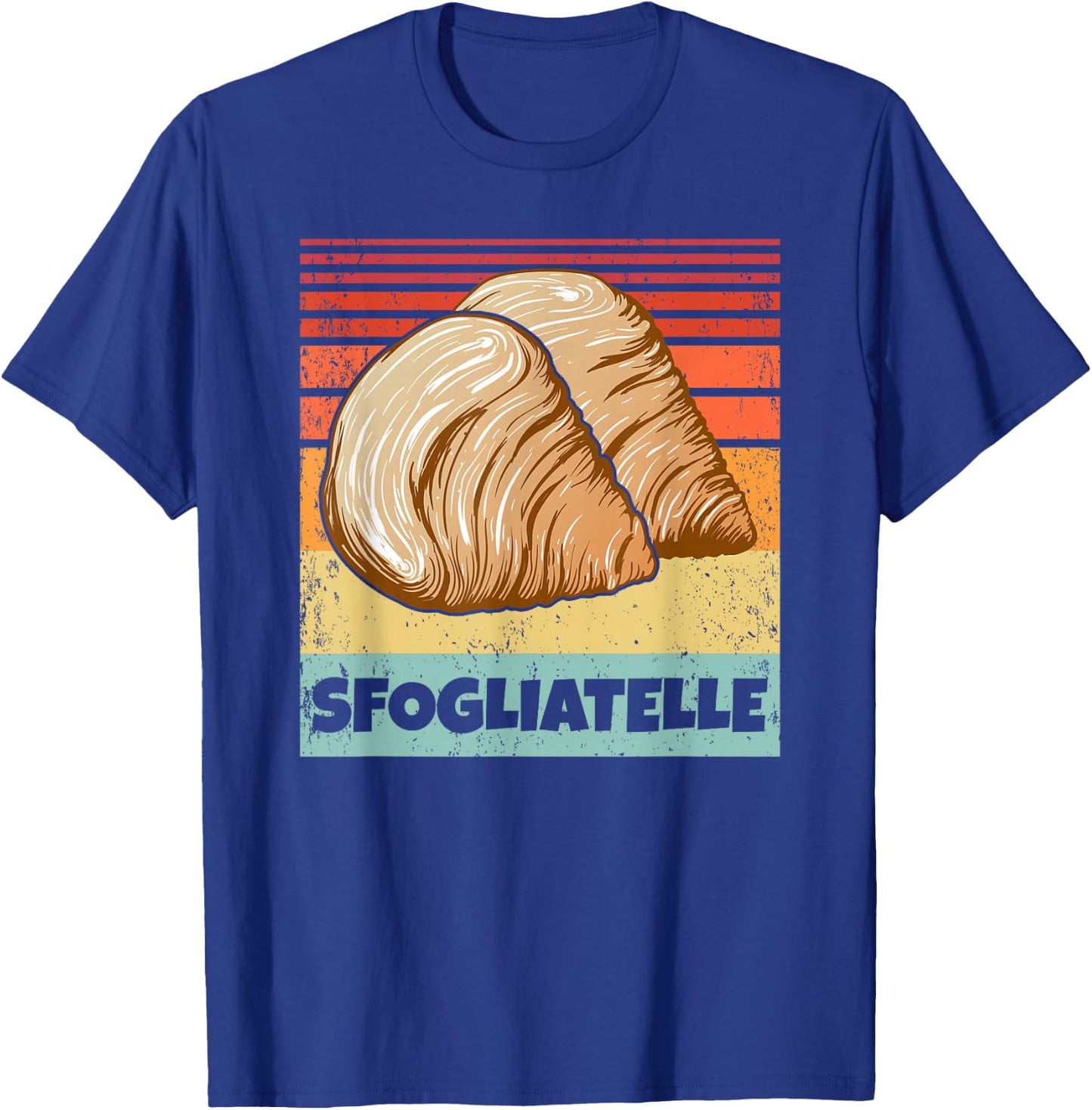 Retro Vintage Sfogliatelle | Italian Pastry Graphic T-Shirt - T-Shirt | Royal