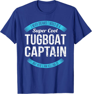 Tugboat Captain Gifts Funny T-Shirt - T-Shirt | Royal