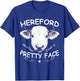 Funny Hereford Cow Farmer Hereford Rencher Cattle Bull Beef T-Shirt - T-Shirt | Royal