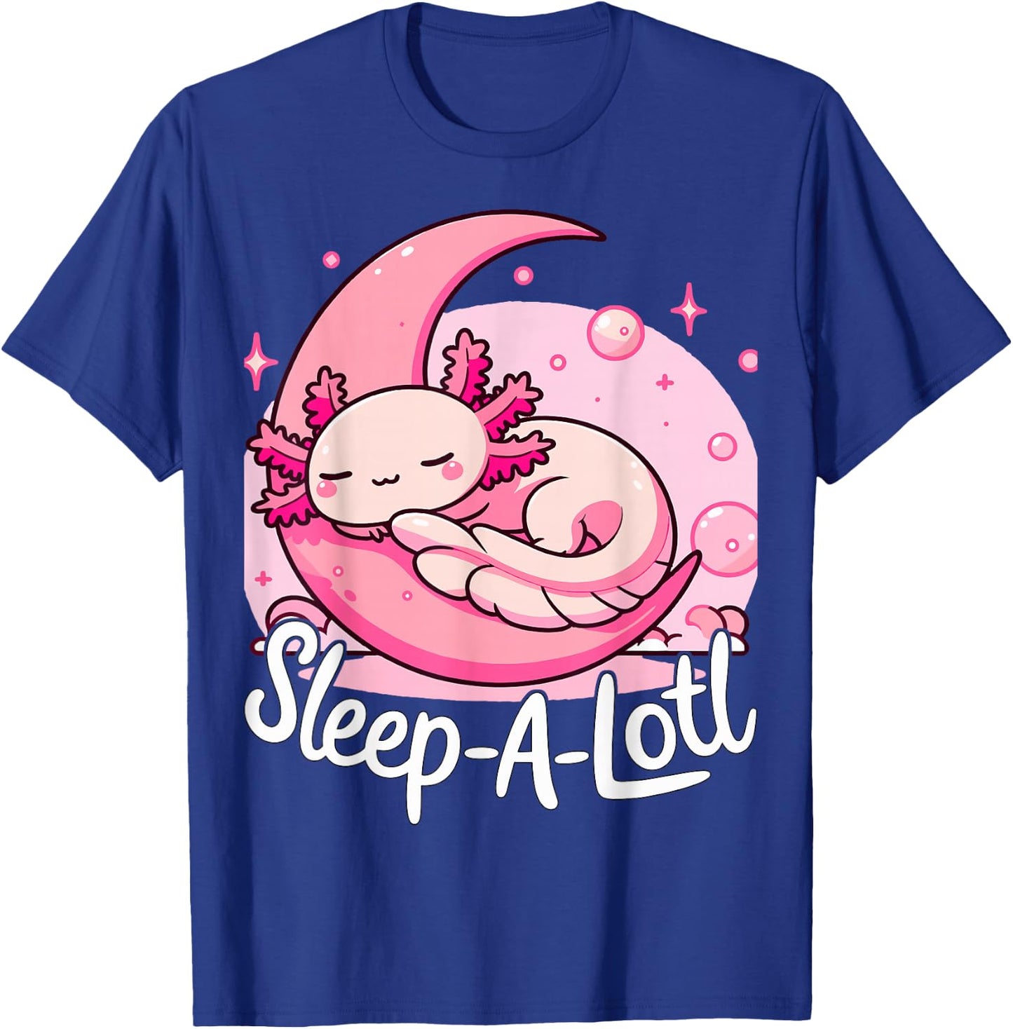 Sleep-A-Lotl Axoltol Sleaping T-Shirt - T-Shirt | Royal