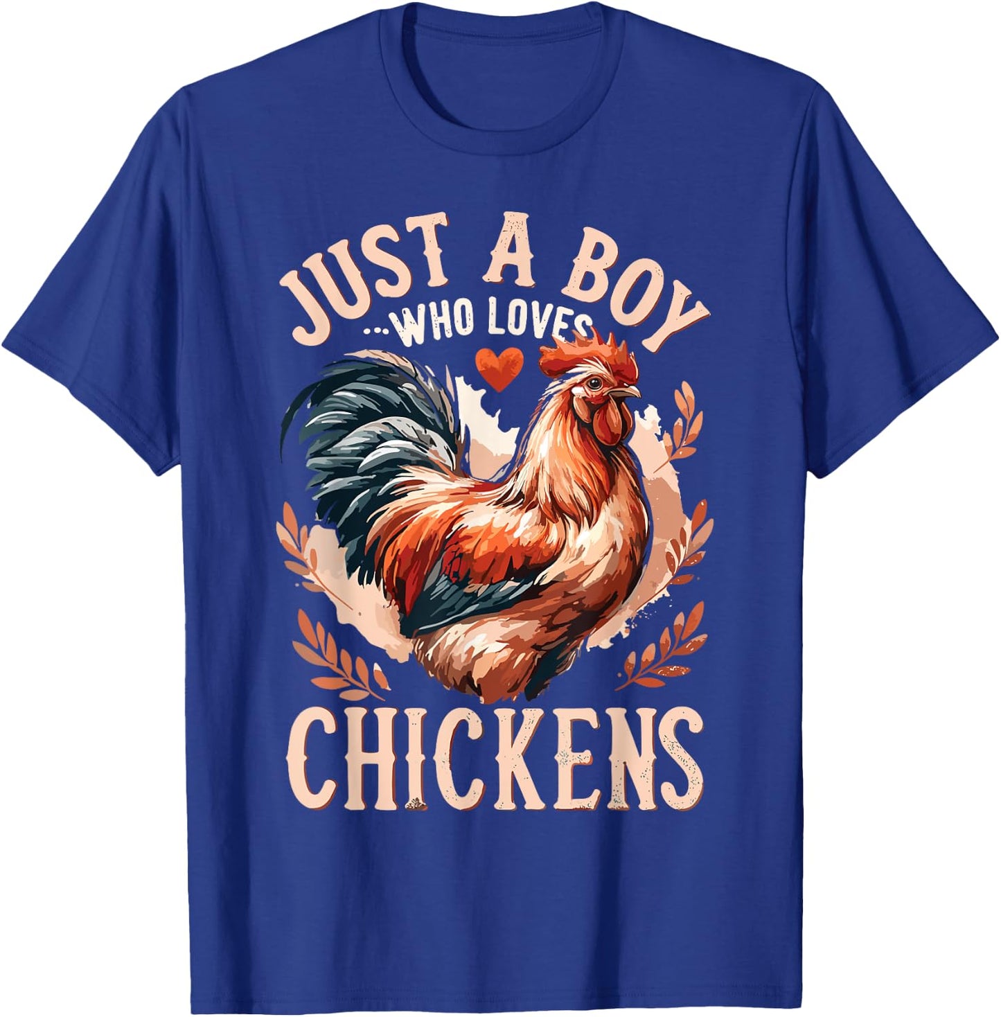 Chicken Lover Farmer Hen Farming Chicken Kids T-Shirt - T-Shirt | Royal