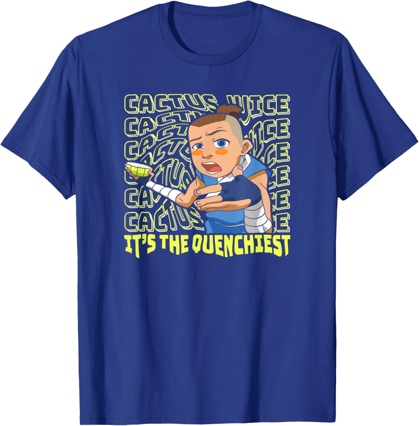 Avatar: The Last Airbender Sokka Cactus Juice Word Stack T-Shirt - T-Shirt | Royal