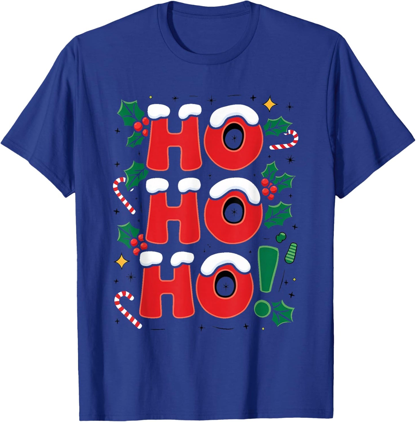 Happy "Ho Ho Ho" to Celebrate Christmas , Black, S T-Shirt - T-Shirt | Royal