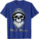 Skull Bearded Skull Beard Gift , Black, S T-Shirt - T-Shirt | Royal