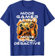 Gamer geek addicted video games teen console gaming humorous , Black, S T-Shirt - T-Shirt | Royal