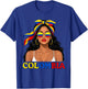 Colombian Woman Colombia Flag Roots Pride Patriotic Women T-Shirt - T-Shirt | Royal