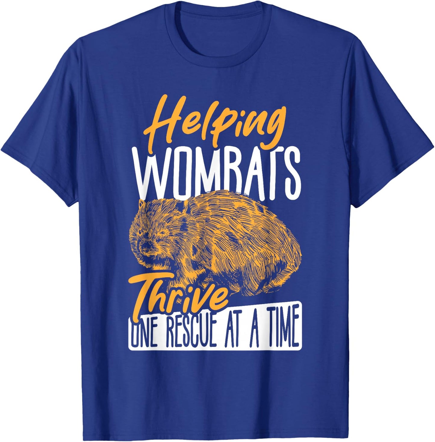 Helping Wombats Thrive, One Rescue at a Time Wombat Rescue T-Shirt - T-Shirt | Royal