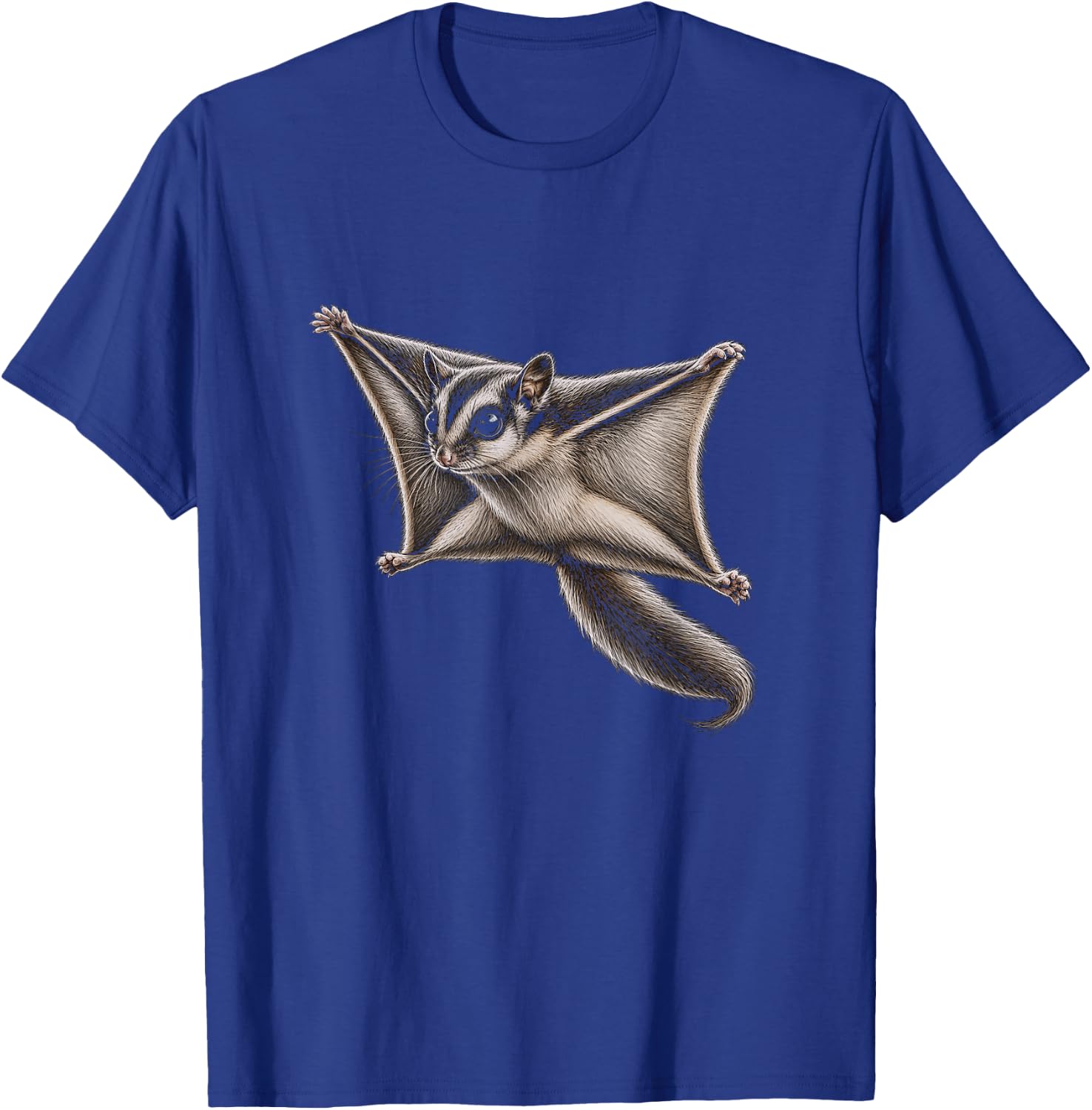 Flying Squirrel Graphic Artwork Design T-Shirt - T-Shirt | Royal