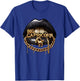 Big Capricorn Astrology Zodiac Lips Mouth T-Shirt - T-Shirt | Royal