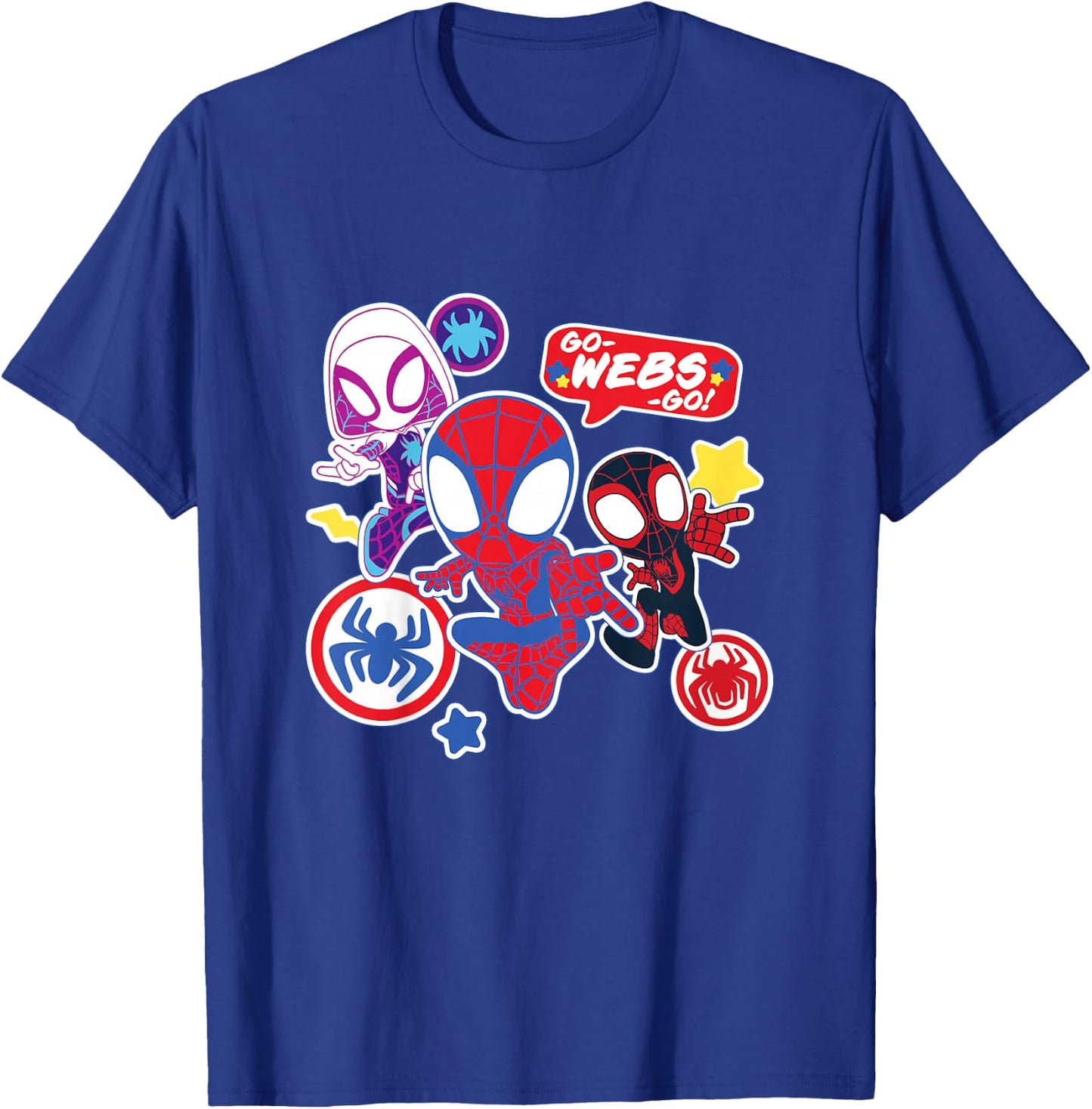 Kinder Marvel Spidey and His Amazing Friends Go-Webs-Go Boys T-Shirt - T-Shirt | Royal