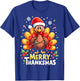 Turkey Santa Happy Merry Thanksmas Thanksgiving Christmas T-Shirt - T-Shirt | Royal
