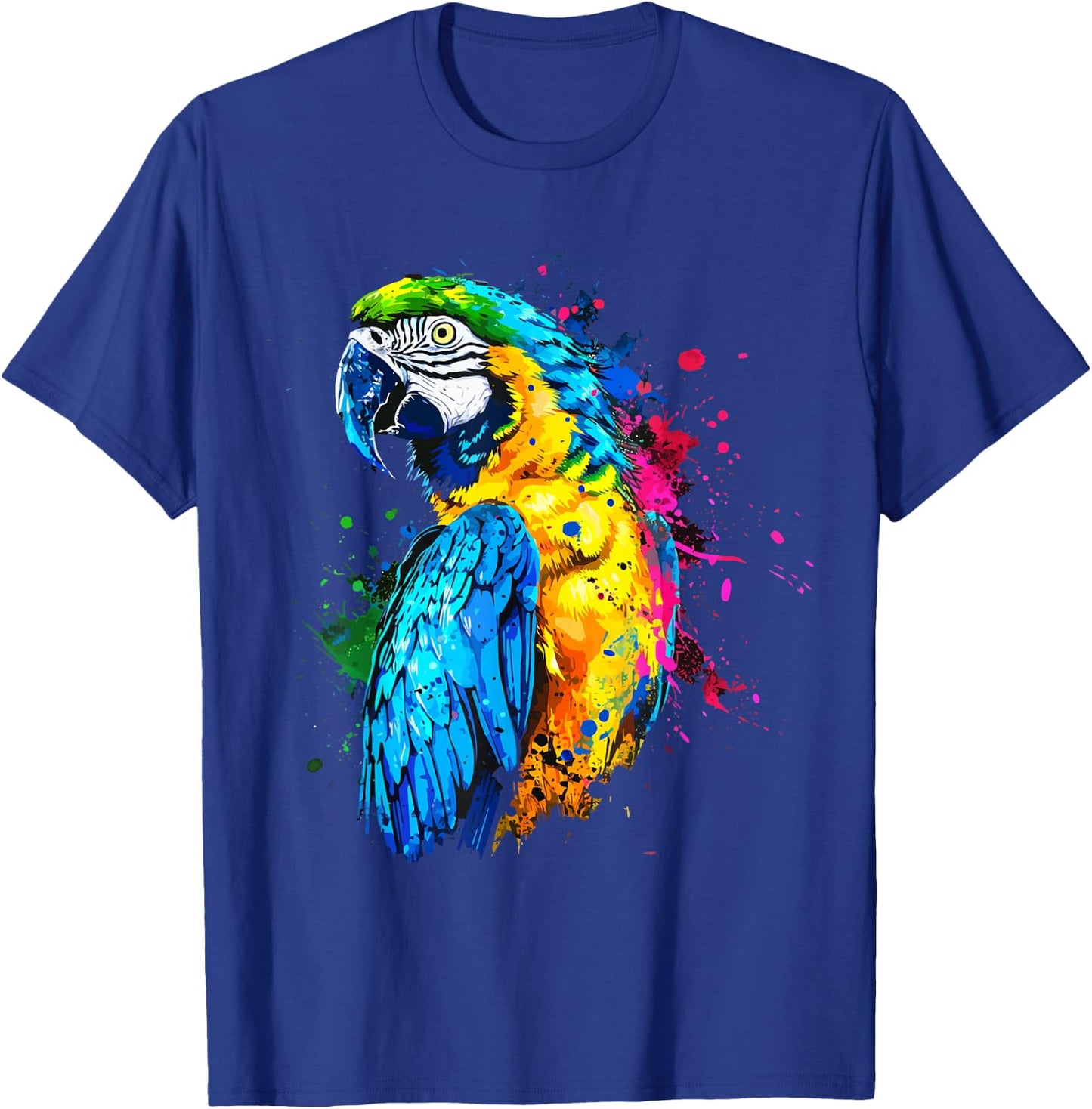 Colorful Parrot Watercolor T-Shirt - T-Shirt | Royal