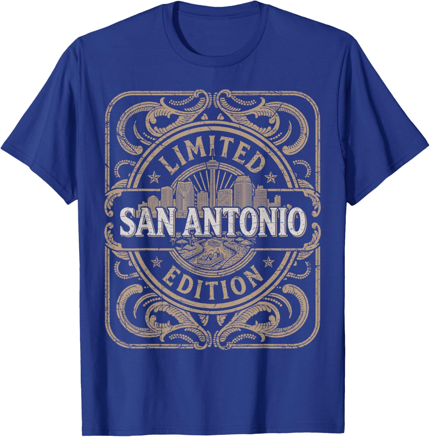 San Antonio Vintage San Antonio Texas T-Shirt - T-Shirt | Royal