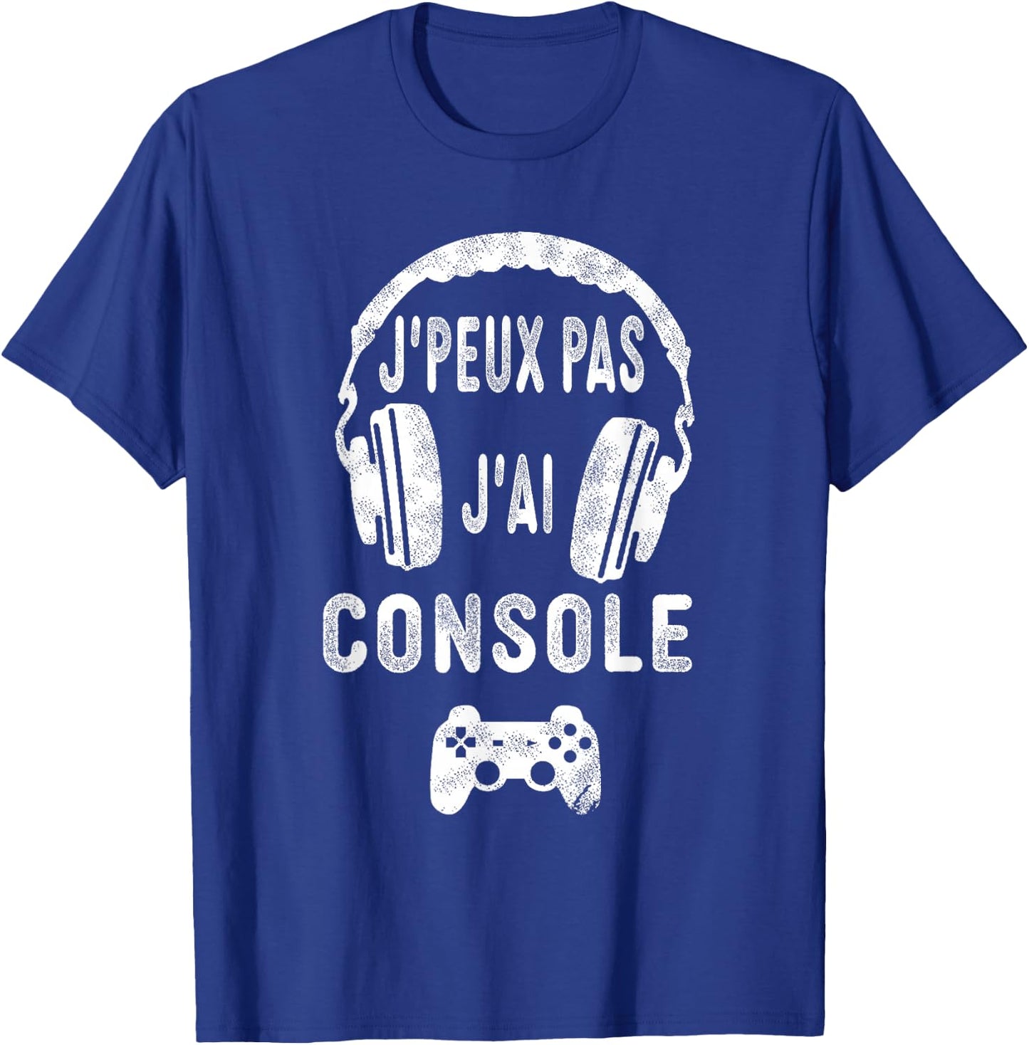 Je Peux Pas J'ai Console, Video Games Gamer Boys Girls , Black, S T-Shirt - T-Shirt | Royal