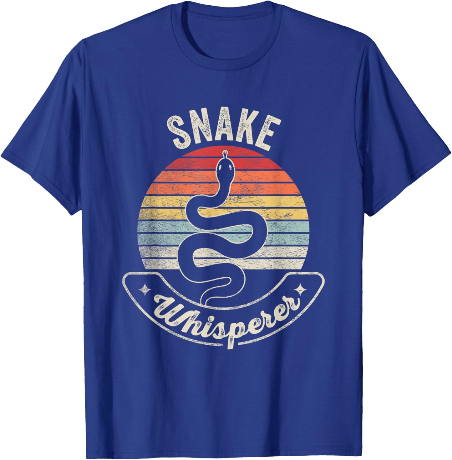 Retro Vintage Snake Whisperer Snake Lover Funny Snake T-Shirt - T-Shirt | Royal