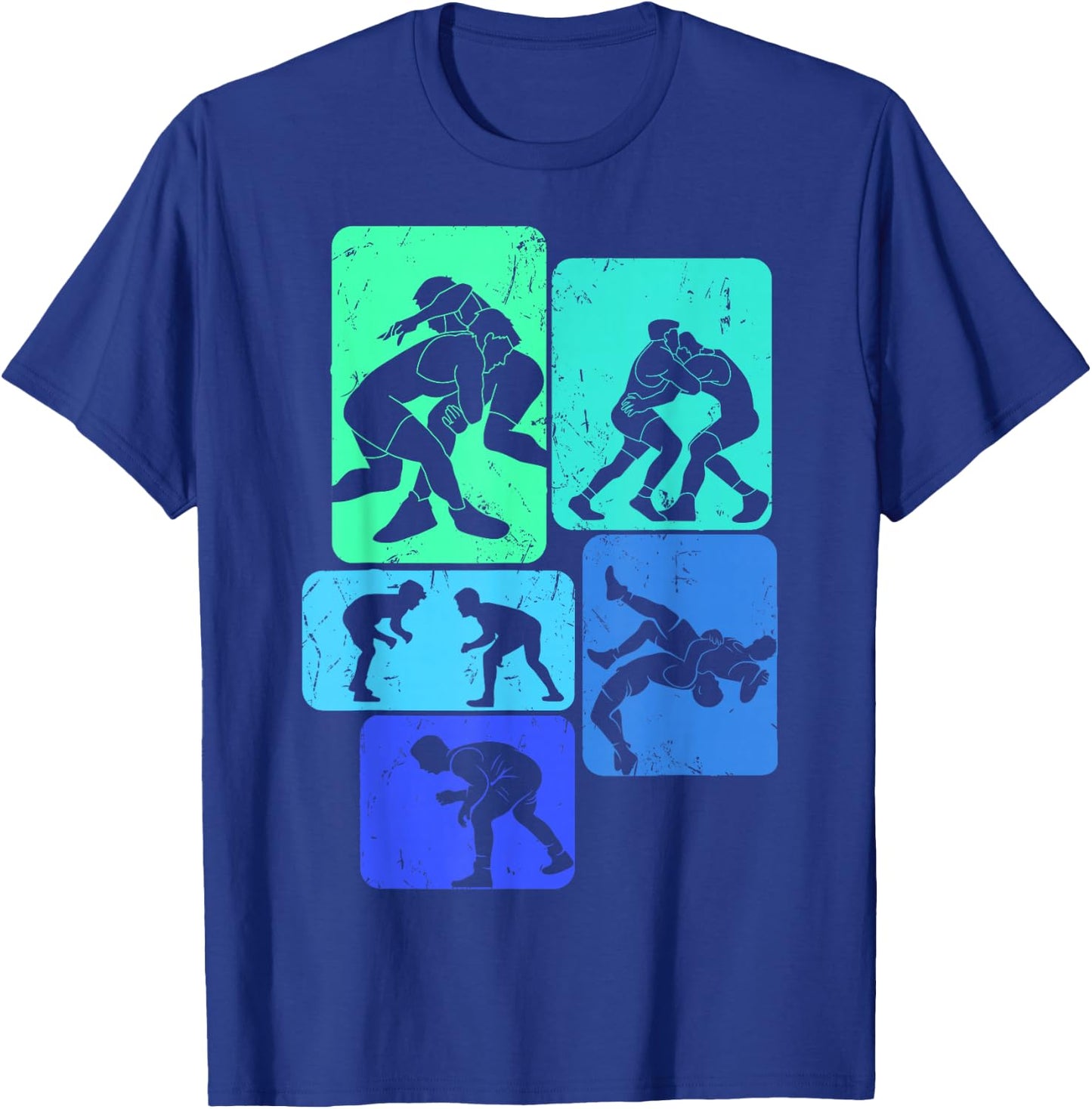 Wrestling Wrestling Child Man , Black, S T-Shirt - T-Shirt | Royal