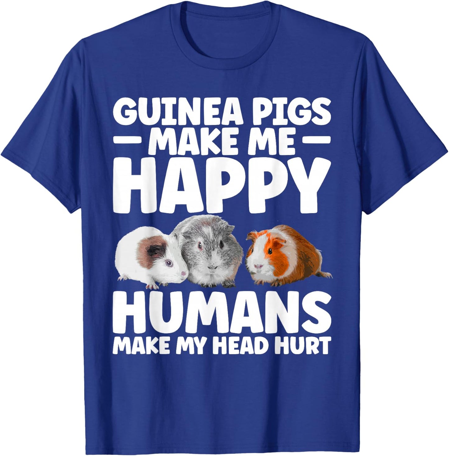 Funny Guinea Pig Clothes Men Women Rodent Guinea Pig Lover T-Shirt - T-Shirt | Royal