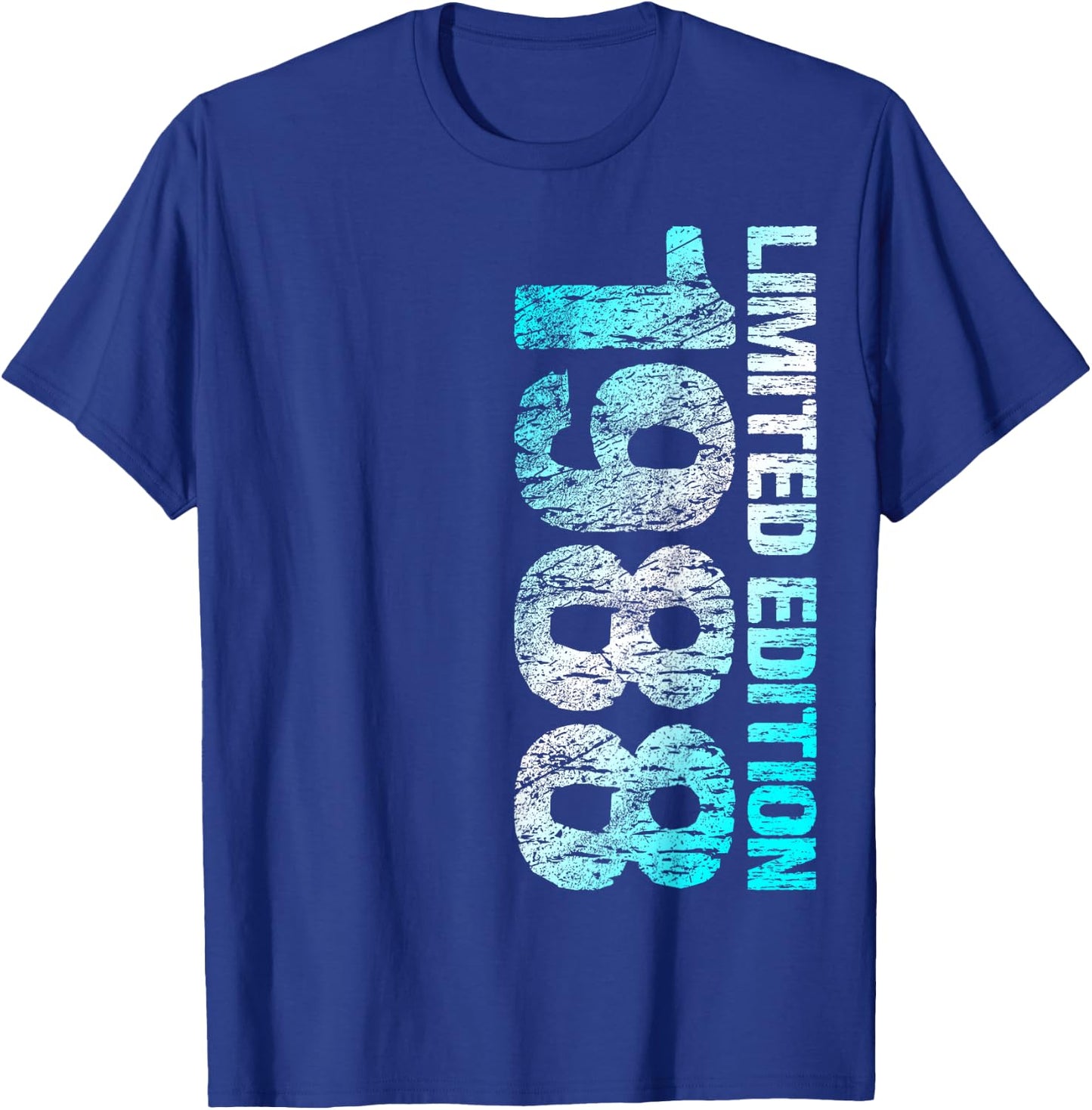 1988 Man Woman 35th Birthday Limited Edition 35 , black T-Shirt - T-Shirt | Royal