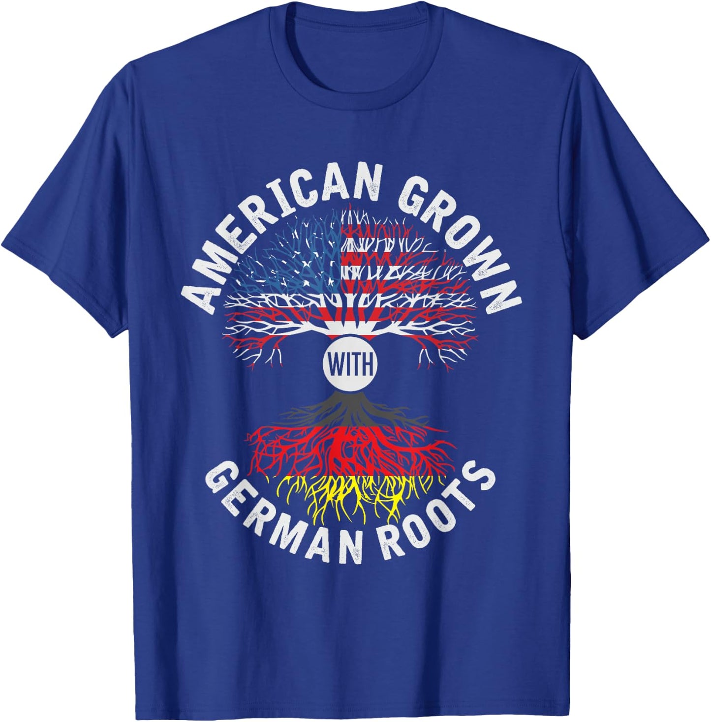 German American Shirt German Roots Gift T-Shirt - T-Shirt | Royal