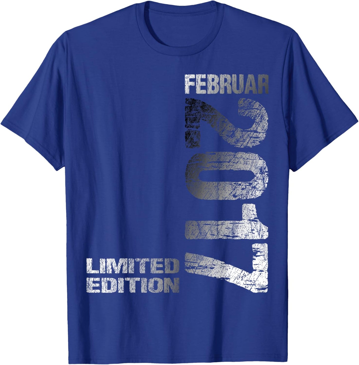February 2017 Boy Girl 8th Birthday Limited Edition , black, S T-Shirt - T-Shirt | Royal