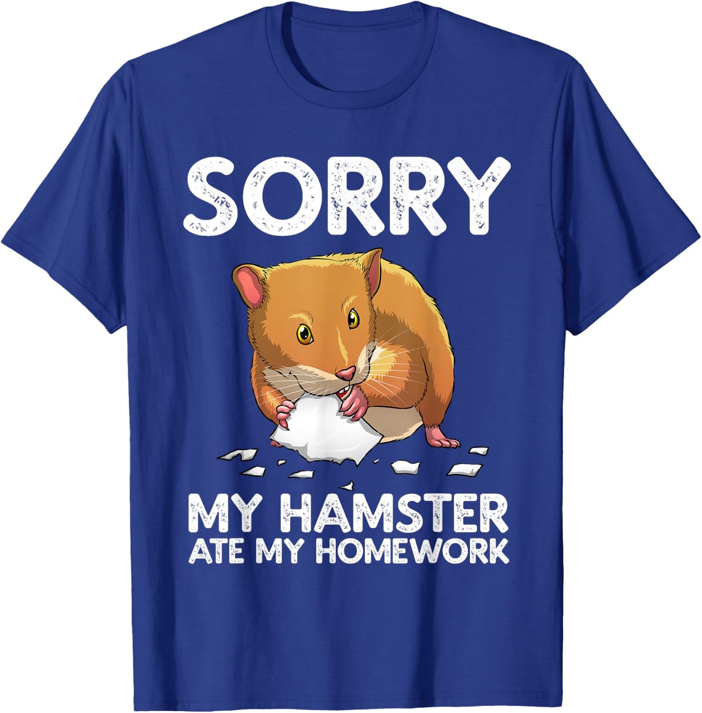 Funny Hamster Art For Boys Girls Kids Animal Hamster Lover T-Shirt - T-Shirt | Royal