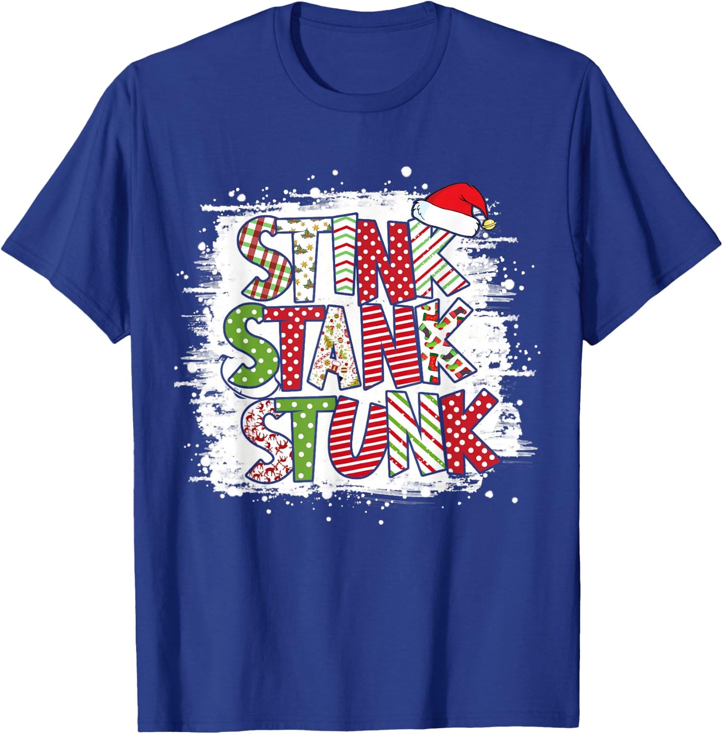 Christmas 2025 Stink Stank Stunk Family Matching Xmas T-Shirt - T-Shirt | Royal