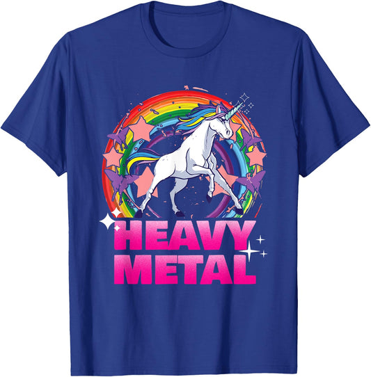 Unicorn Heavy Funny T-Shirt - T-Shirt | Royal