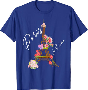 I Love Paris - Eiffel Tower France Souvenir Apparel T-Shirt - T-Shirt | Royal