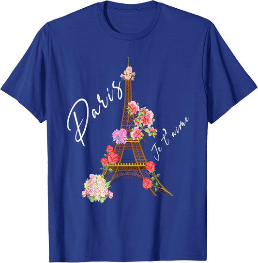 I Love Paris - Eiffel Tower France Souvenir Apparel T-Shirt - T-Shirt | Royal