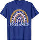 Social Worker Rainbow Leopard Funny Social Work Life T-Shirt - T-Shirt | Royal
