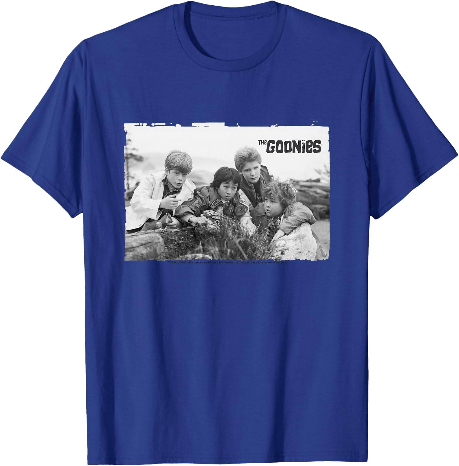The Goonies Gang Mikey Data Mouth & Chunk Kids T-Shirt - T-Shirt | Royal