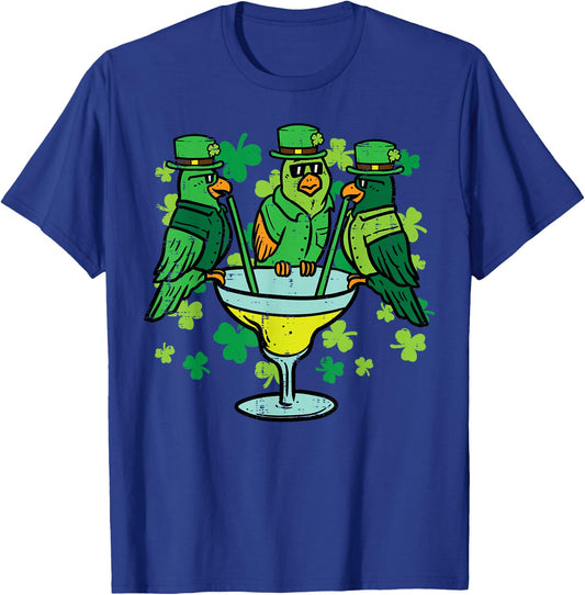 St Patricks Day Parrots Bird Saint Pattys Paddys Irish Women T-Shirt - T-Shirt | Royal