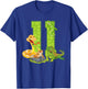 11th Birthday Snake Lizard Reptile 11 Year Old Birthday Part T-Shirt - T-Shirt | Royal