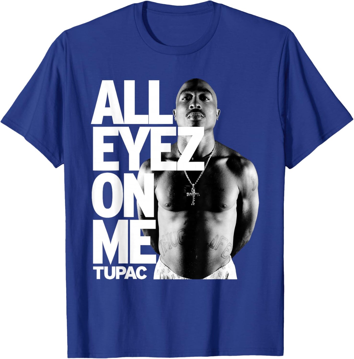 Tupac All Eyes on Me , black T-Shirt - T-Shirt | Royal