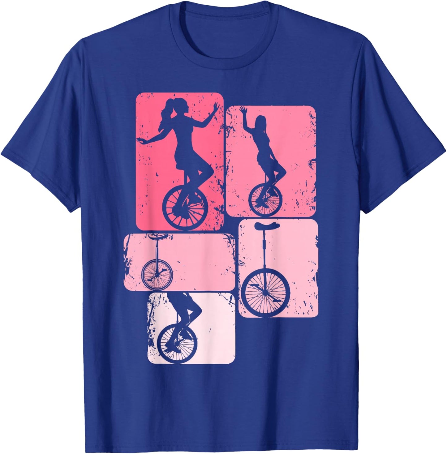 Einrad Mädchen Unicycle Damen Kinder T-Shirt - T-Shirt | Royal