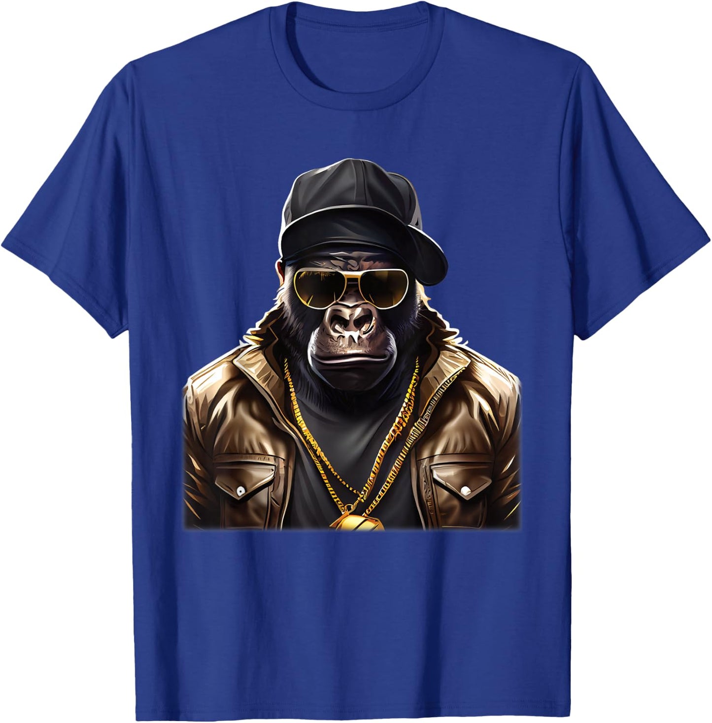 Gangster Hip Hop Gorilla , black T-Shirt - T-Shirt | Royal