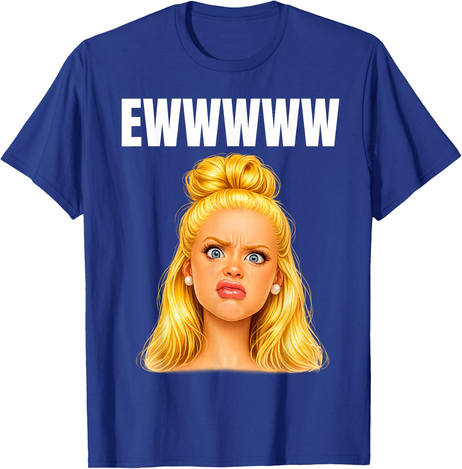 Lustiges Meme Gesicht Doll Face Sarkasmus Design mit Love T-Shirt - T-Shirt | Royal