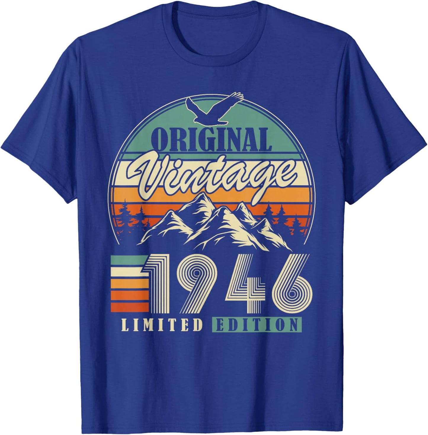 Original 1946 Vintage Birthday 80 Years Women T-Shirt - T-Shirt | Royal