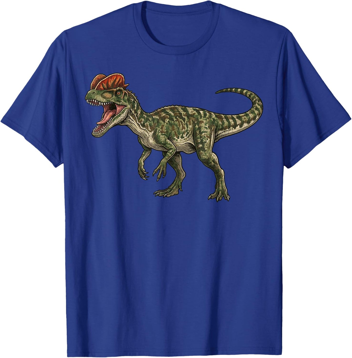 Dilophosaurus Illustration T-Shirt - T-Shirt | Royal