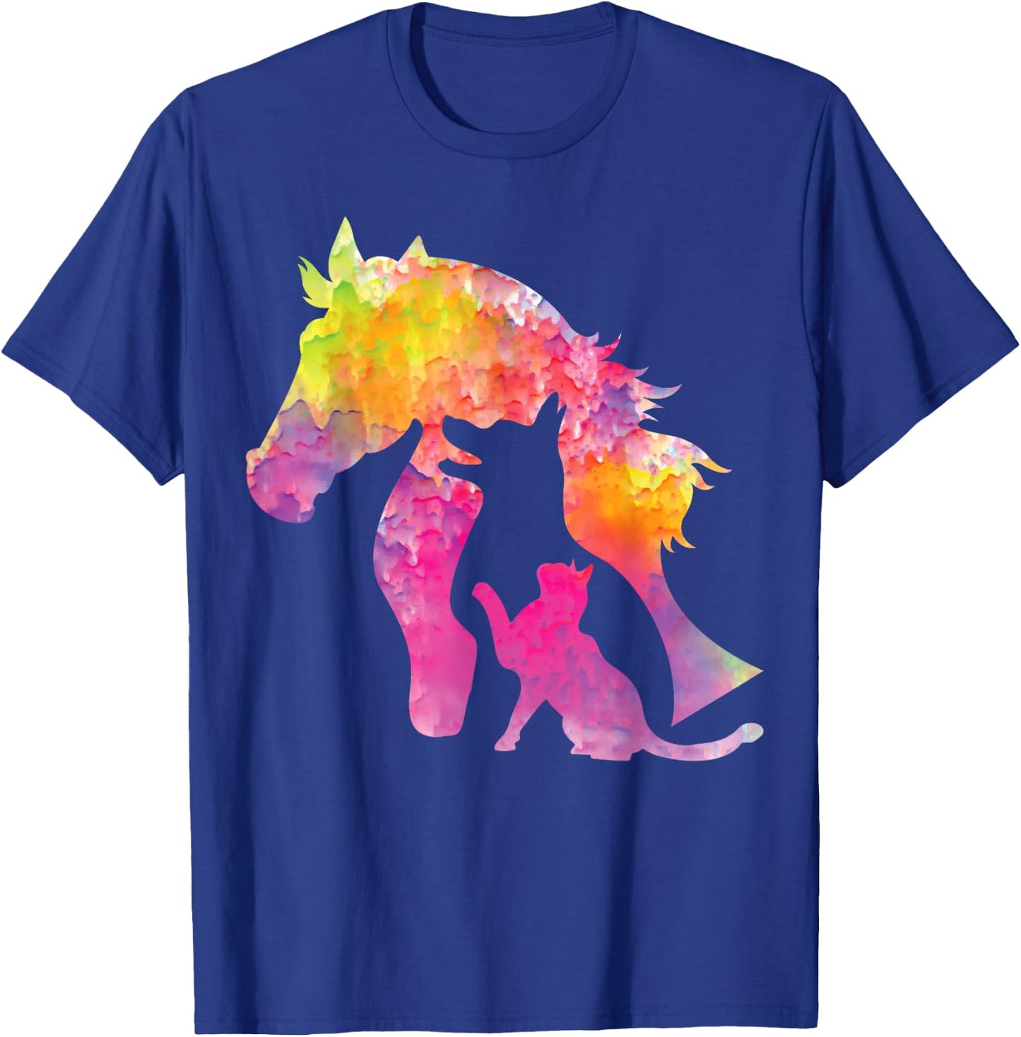 Hund Katze Pferd Design Haustiere Vierbeiner Fun Geschenke T-Shirt - T-Shirt | Royal