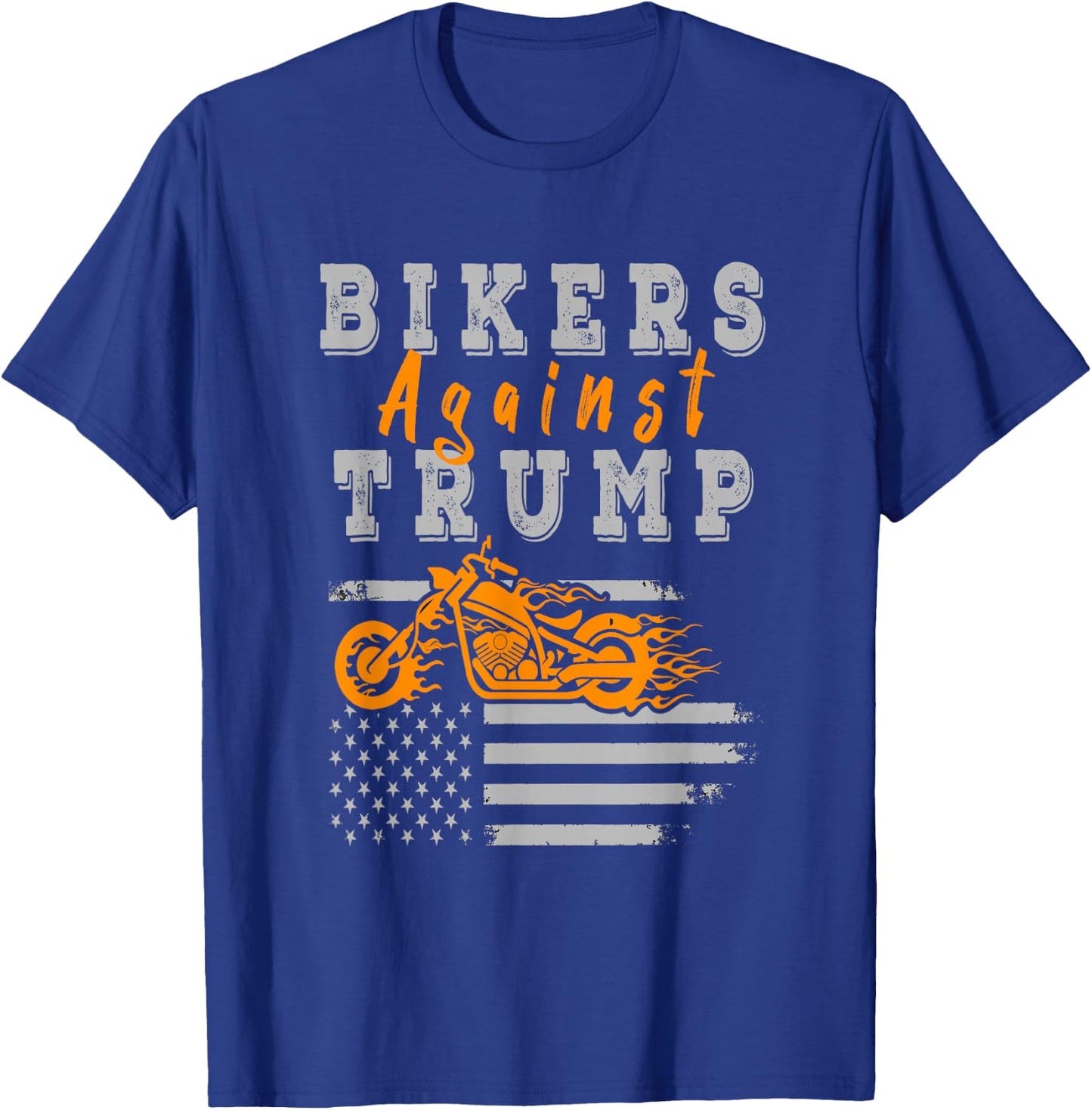 Bikers Against trump T-Shirt - T-Shirt | Royal