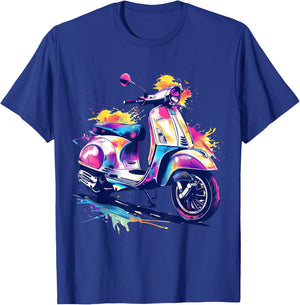 Scooter Moped Scooter Scooter Gift , black T-Shirt - T-Shirt | Royal
