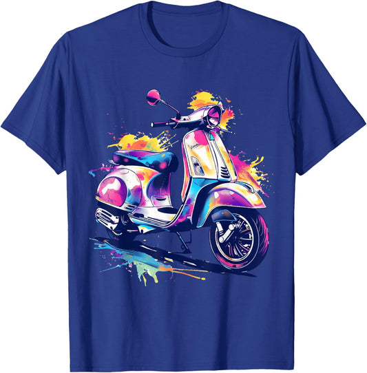 Scooter Moped Scooter Scooter Gift , black T-Shirt - T-Shirt | Royal