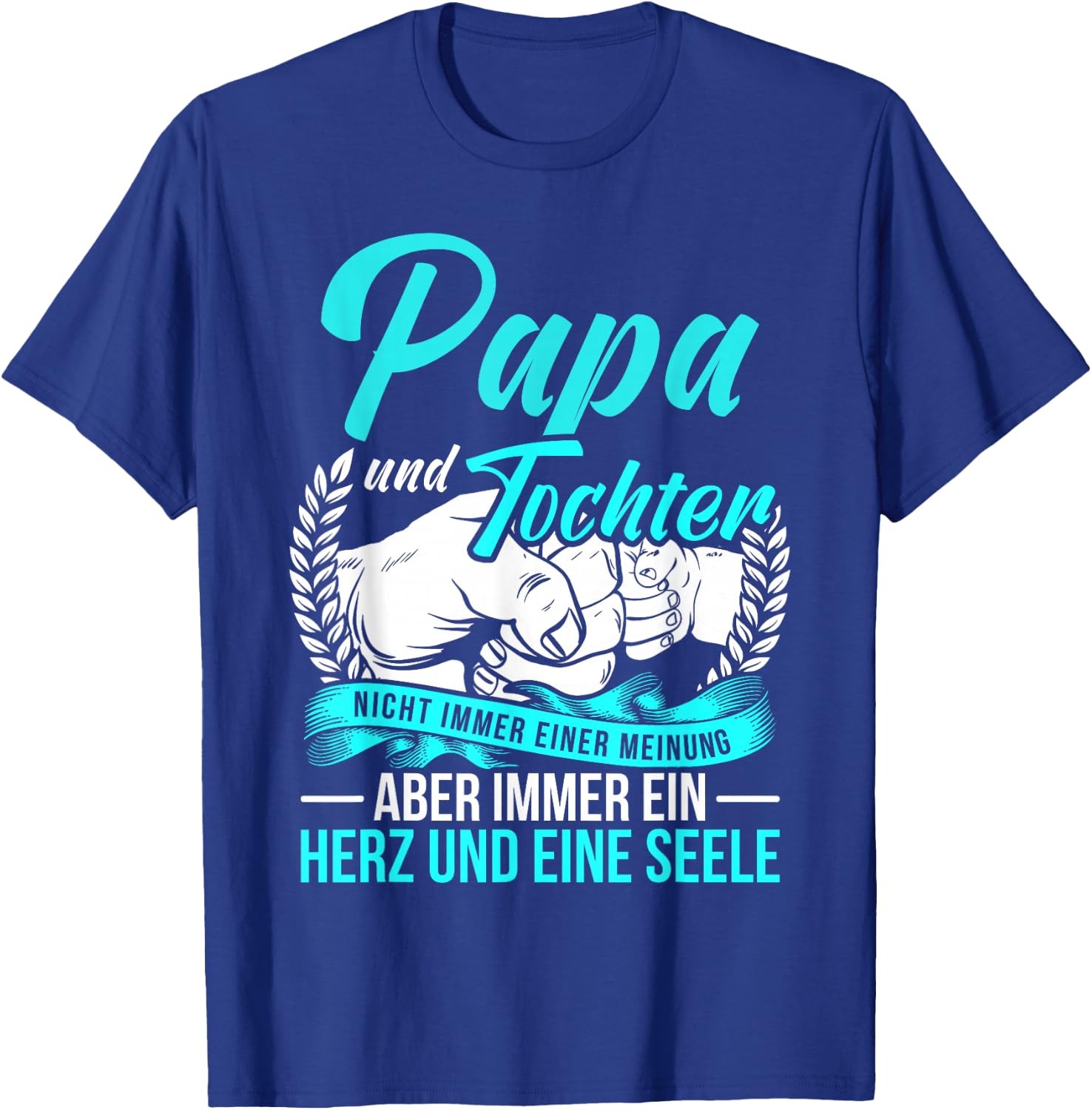 Dad and Daughter Father Daughter Partner Look Saying Father's Day , black T-Shirt - T-Shirt | Royal