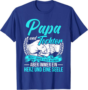 Dad and Daughter Father Daughter Partner Look Saying Father's Day , black T-Shirt - T-Shirt | Royal