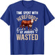 Time Spent With Hereford Cow Lover Hereford Cattle T-Shirt - T-Shirt | Royal