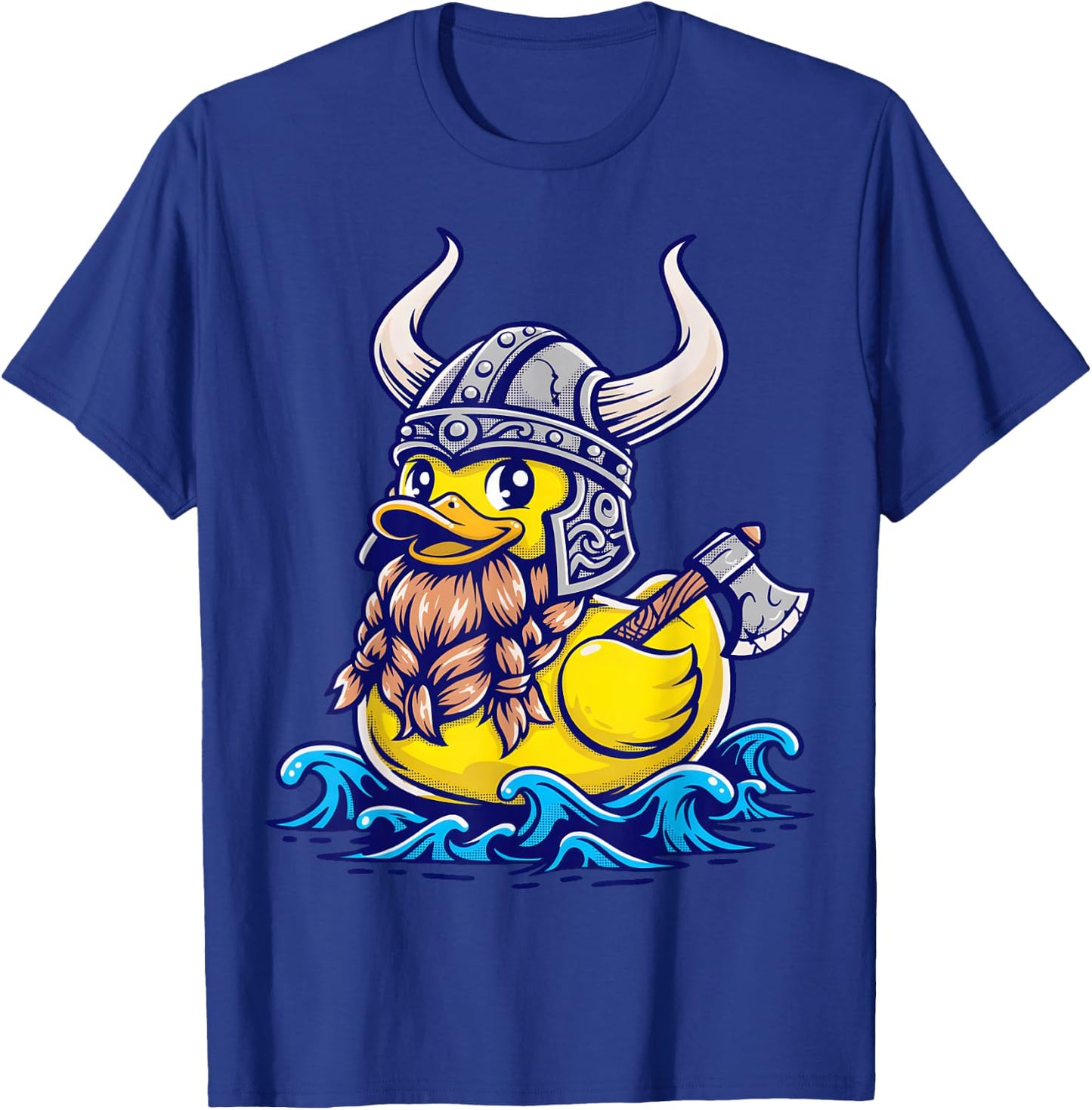 Viking Rubber Duck Funny Norse T-Shirt - T-Shirt | Royal